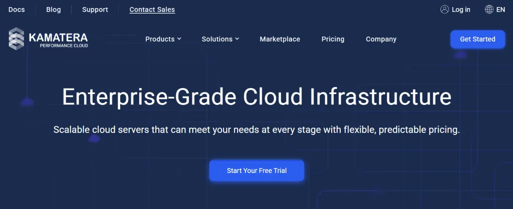 Kamatera 官网截图