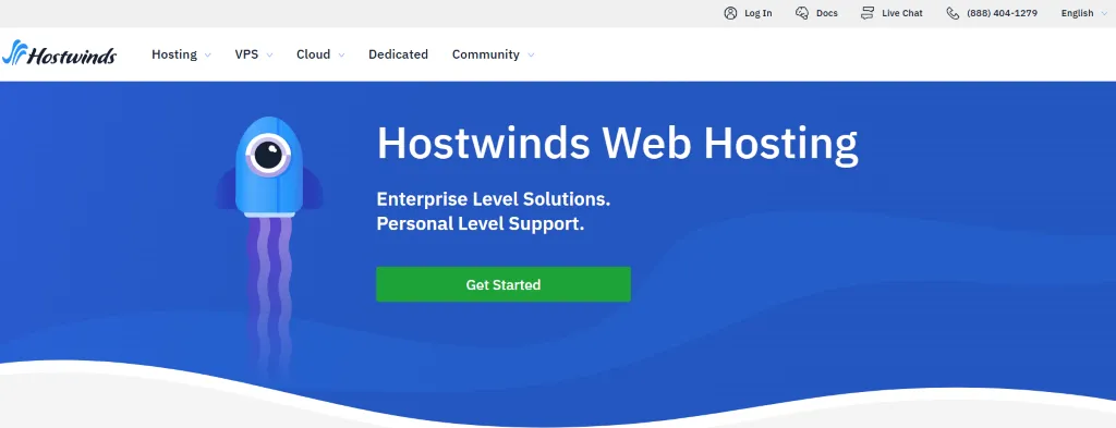 Hostwinds 官网截图