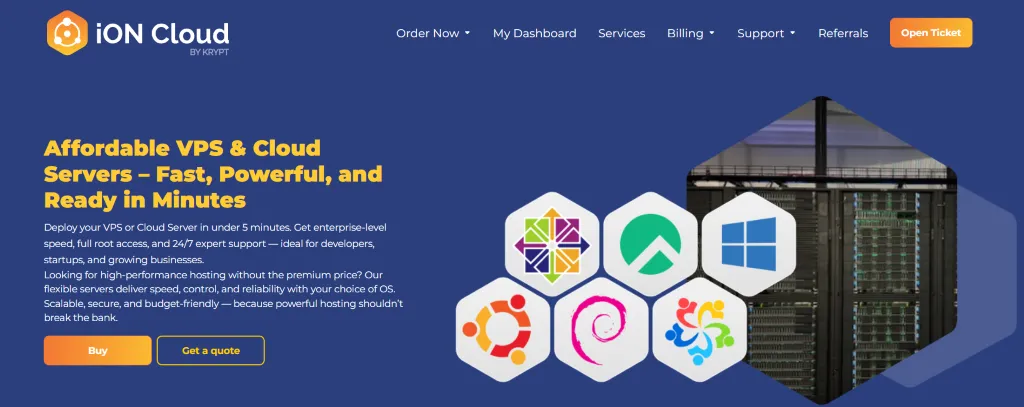 iON Cloud 官网截图